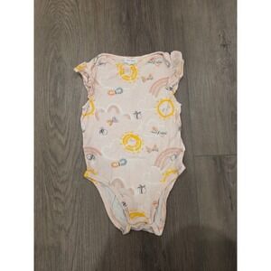 Angel Dear Infant 18-24 month Sunshine Rainbows Bees Butterflies Bamboo Bodysuit